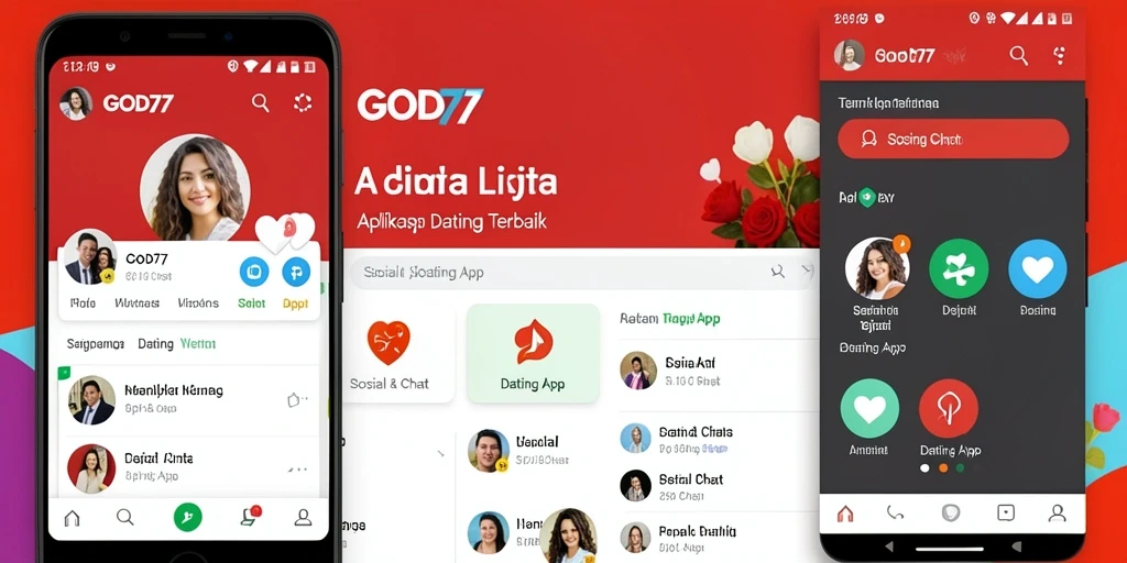 Tampilan antarmuka GOD77 dengan fitur pencarian dan chat yang menarik.